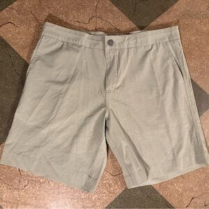 Faherty Gray Flat Front Shorts Lightweight Casual Wear